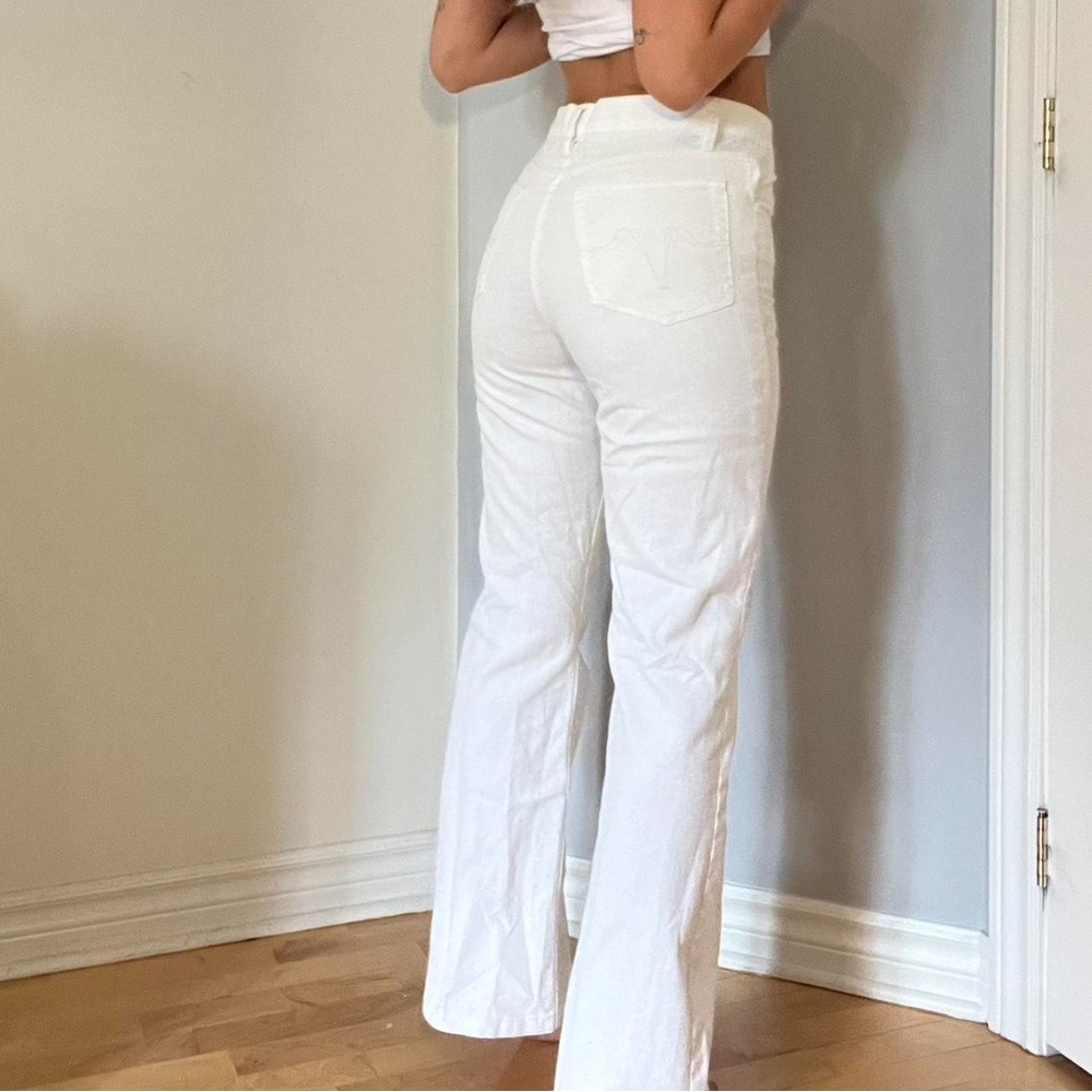 Bluenotes Women's White Boot Cut Jeans